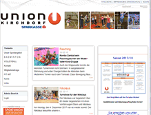 Tablet Screenshot of kirchdorf.sportunion.at